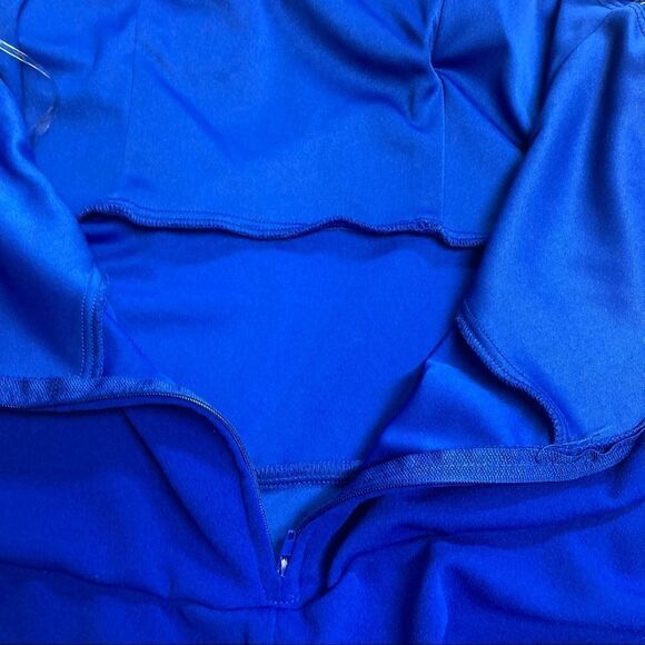 MIDNIGHT DOLL, Juniors Blue‎ dress, Spaghetti Straps, Size 9, padded bra, mini - Picture 4 of 10